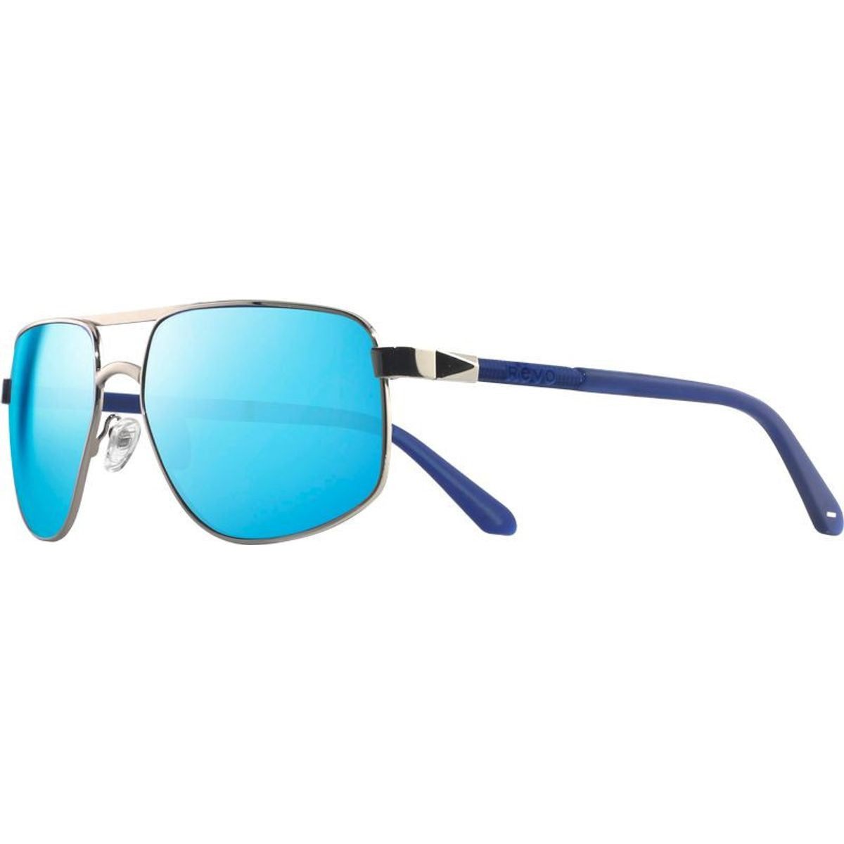 Adams, Chrome/H2O Blue Mirror Polarised Glass Lenses