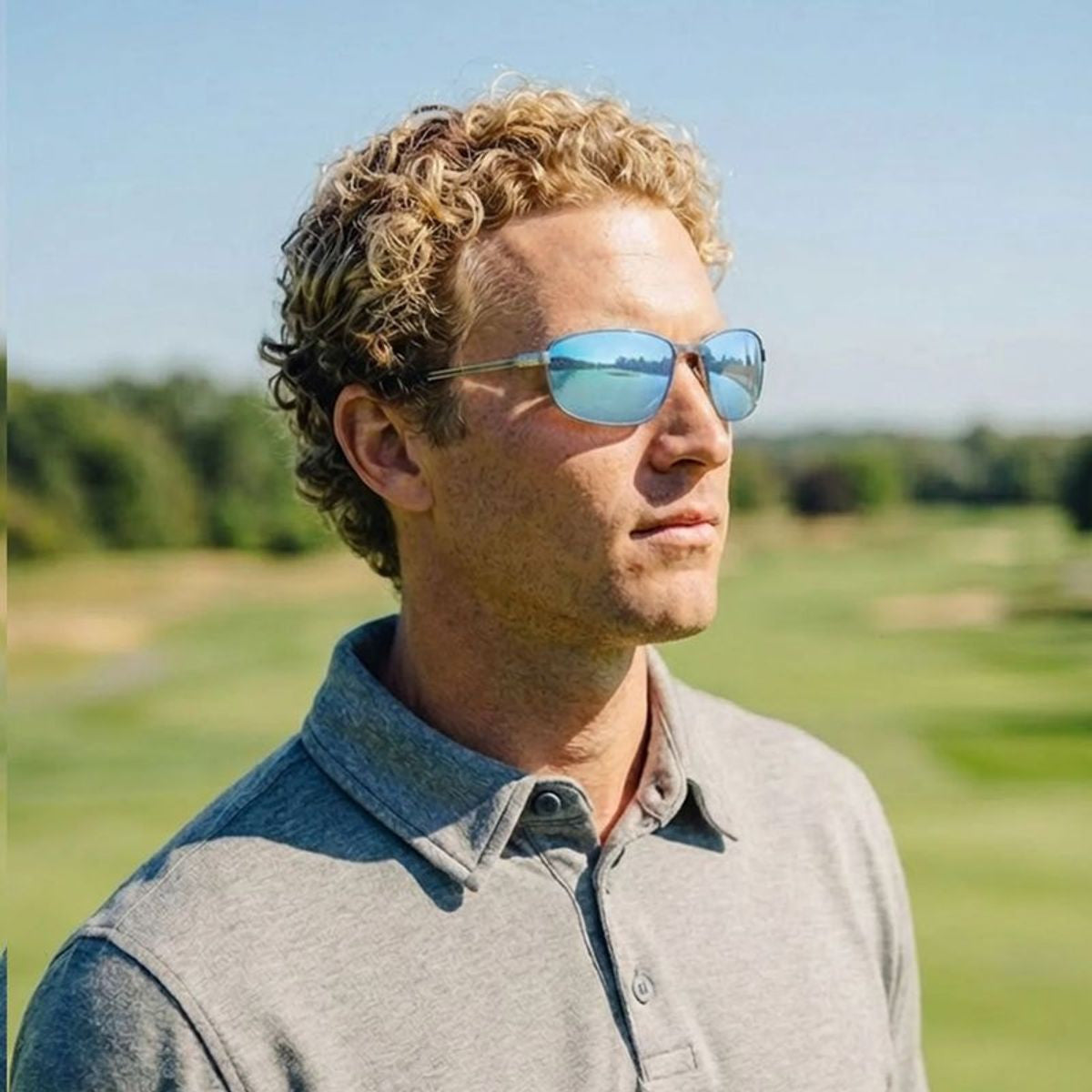 Annika 4, Chrome/Blue Water Mirror Polarised Lenses