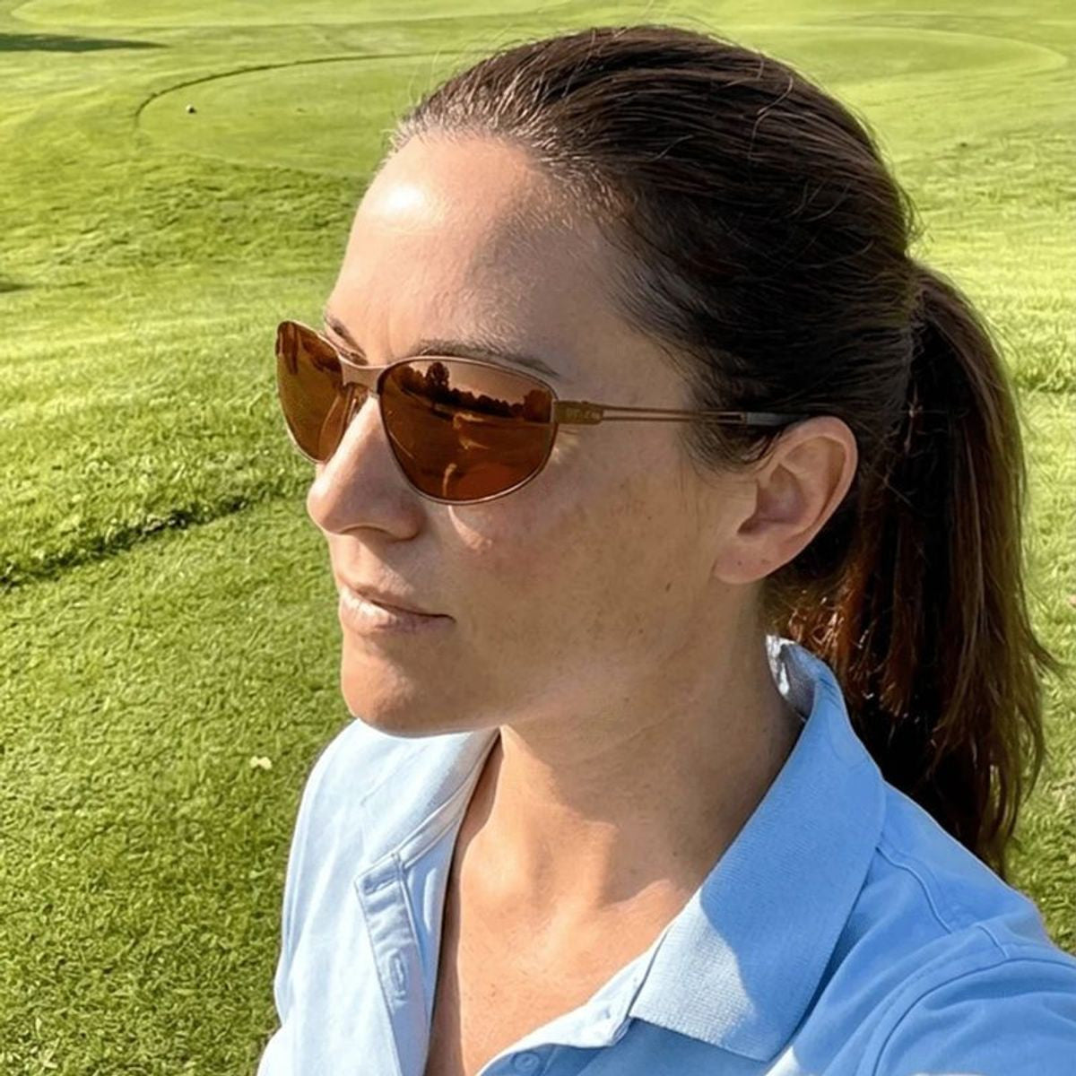 Annika 4, Dark Brown/Drivers Silver Flash Mirror Polarised Lenses