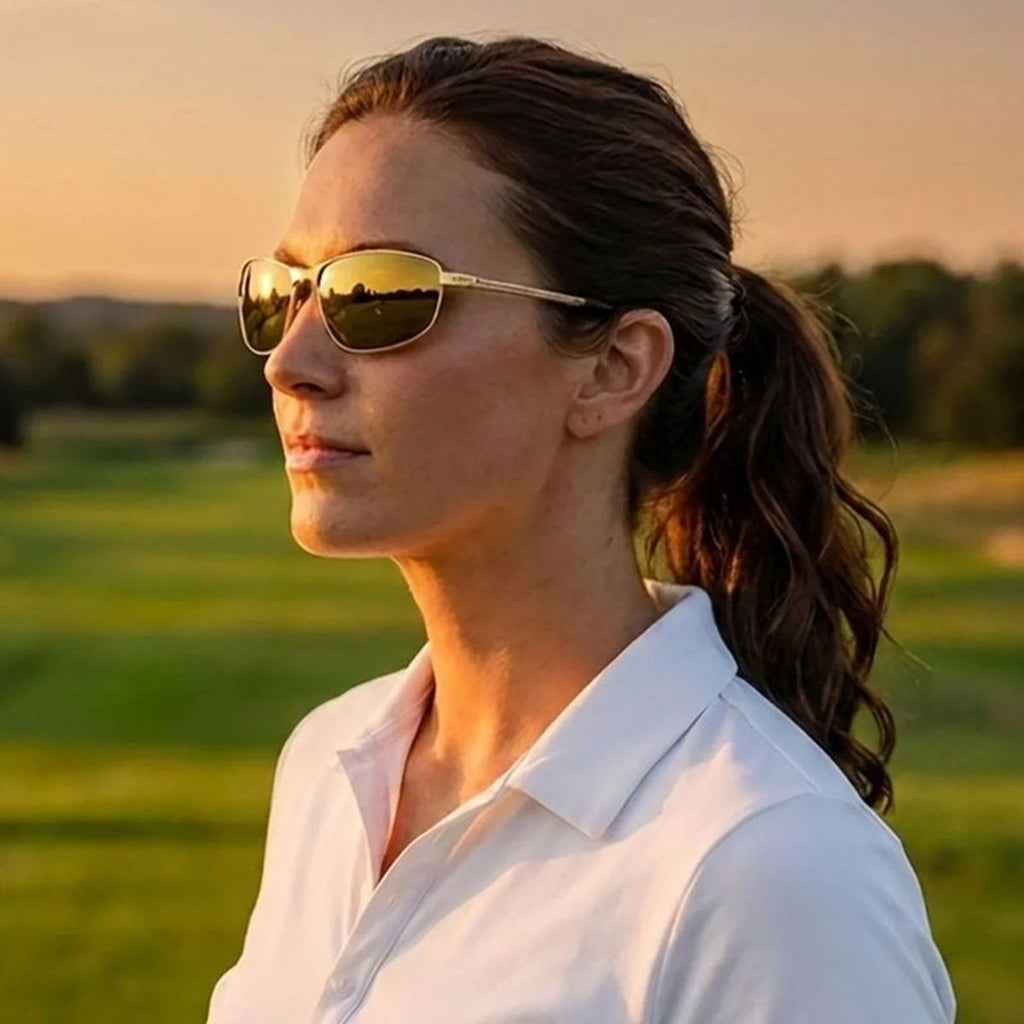 Annika 4, Rose Gold/Champagne Gold Mirror Polarised Lenses