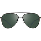 Arthur, Black/Smokey Green Glass Polarised Lenses