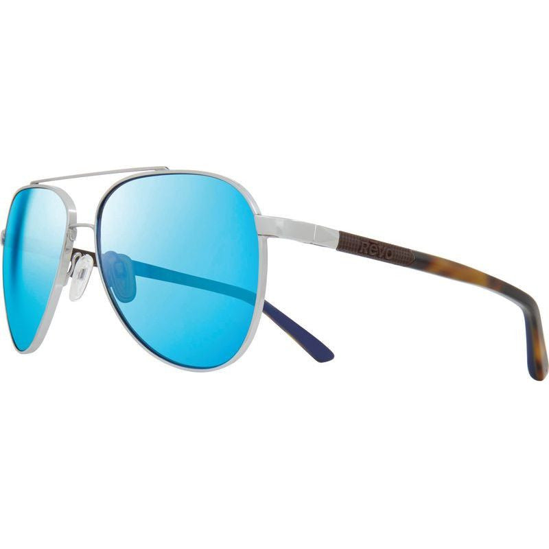 Arthur, Chrome/H2O Blue Mirror Glass Polarised Lenses