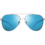 Arthur, Chrome/H2O Blue Mirror Glass Polarised Lenses