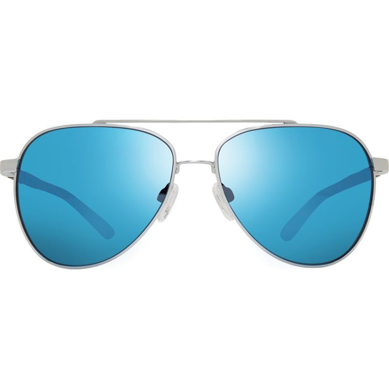 Arthur, Chrome/H2O Blue Mirror Glass Polarised Lenses