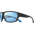 Caper, Matte Black/Blue Water Mirror Polarised Lenses