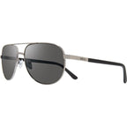 Conrad, Gunmetal/Graphite Silver Flash Mirror Polarised Lenses