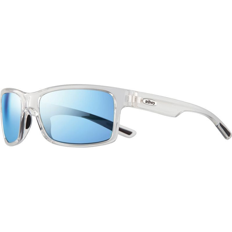 Crawler, Clear Crystal/Blue Water Mirror Polarised Lenses
