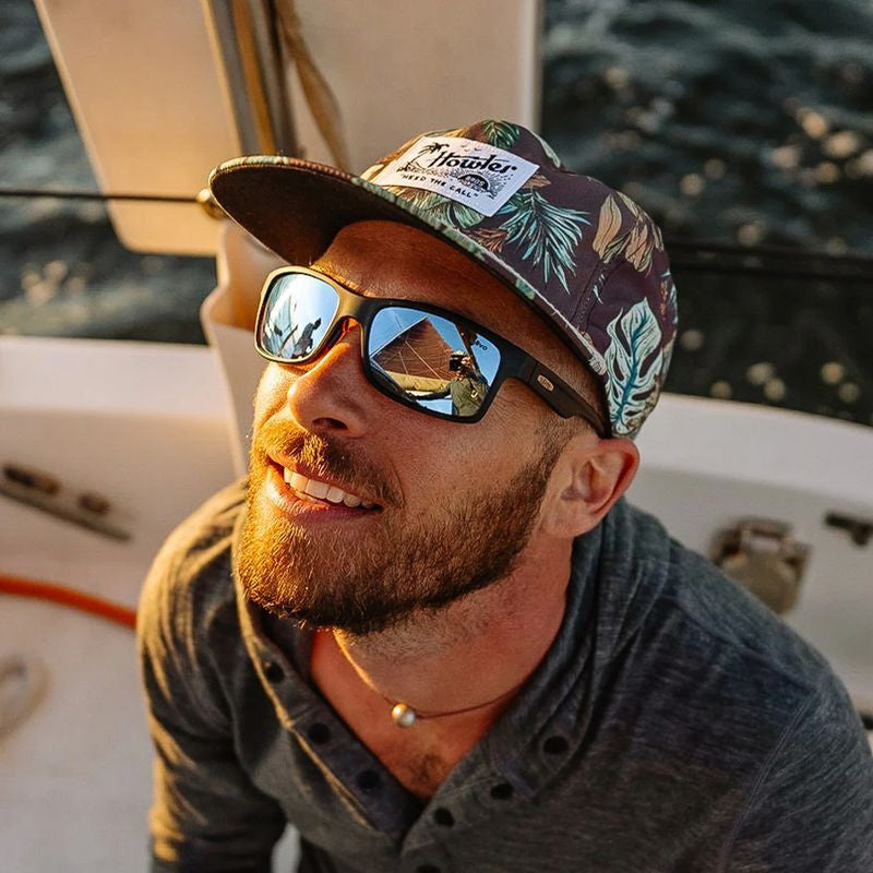 Crawler, Matte Black and Tort/Blue Water Photochromic Mirror Polarised Lenses