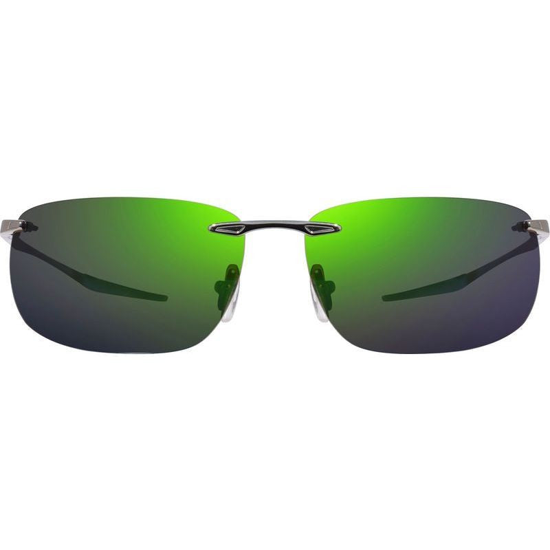 Descend Z, Shiny Gunmetal/Evergreen Mirror Polarised Lenses