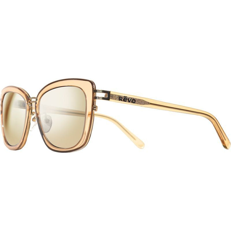 Eva, Caramel/Champagne Mirror Polarised Lenses