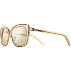Eva, Caramel/Champagne Mirror Polarised Lenses