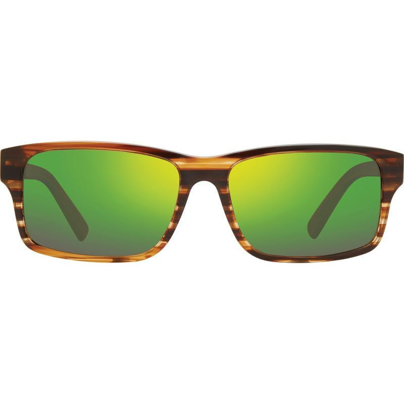 Finley, Brown Horn/Evergreen Mirror Polarised Lenses