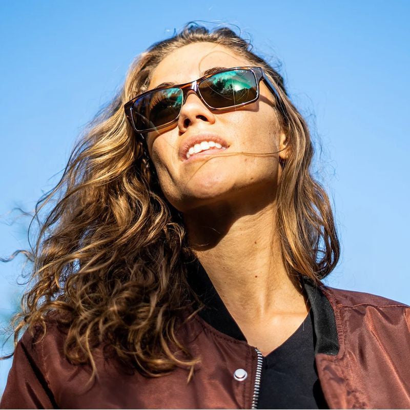 Finley, Brown Horn/Evergreen Mirror Polarised Lenses