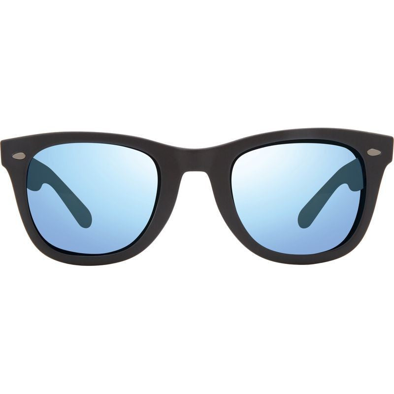 Forge, Matte Black/Blue Water Mirror Polarised Lenses