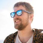 Forge, Matte Black/Blue Water Mirror Polarised Lenses