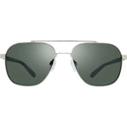 Harrison, Chrome/Smokey Green Silver Flash Mirror Polarised Glass Lenses