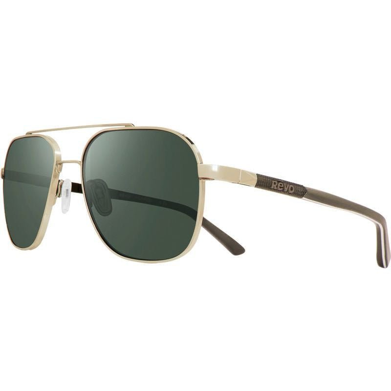 Harrison, Gold/Smokey Green Polarised Glass Lenses