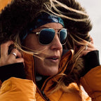 Harrison, Gold/Smokey Green Polarised Glass Lenses