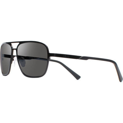 Horizon, Satin Black/Graphite Silver Mirror Polarised Lenses