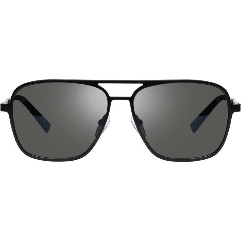 Horizon, Satin Black/Graphite Silver Mirror Polarised Lenses