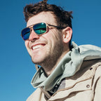 Horizon, Satin Bronze/Evergreen Photochromic Mirror Polarised Lenses