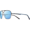 Horizon, Satin Chrome/Blue Water Mirror Photochromic Polarised Lenses