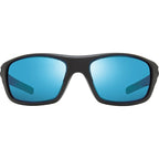 Jasper, Matte Black/H20 Blue Mirror Polarised Glass Lenses