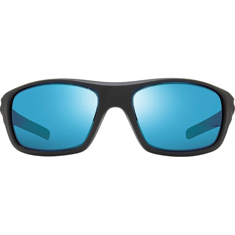 Jasper, Matte Black/H20 Blue Mirror Polarised Glass Lenses