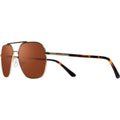Logan, Satin Gold/Drivers Silver Flash Mirror Polarised Lenses
