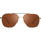 Logan, Satin Gold/Drivers Silver Flash Mirror Polarised Lenses