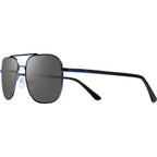 Logan, Satin Navy/Graphite Silver Flash Mirror Polarised Lenses