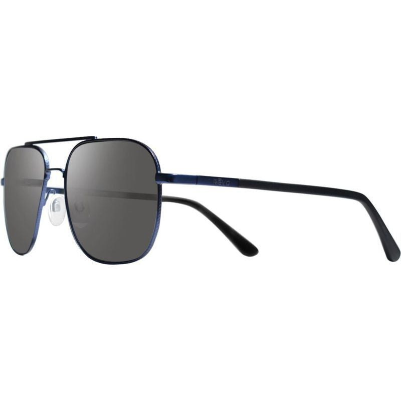 Logan, Satin Navy/Graphite Silver Flash Mirror Polarised Lenses