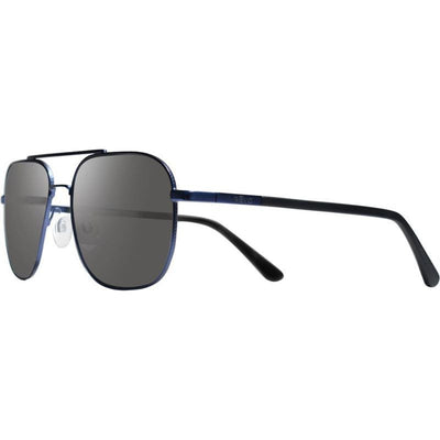 Logan, Satin Navy/Graphite Silver Flash Mirror Polarised Lenses