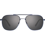 Logan, Satin Navy/Graphite Silver Flash Mirror Polarised Lenses