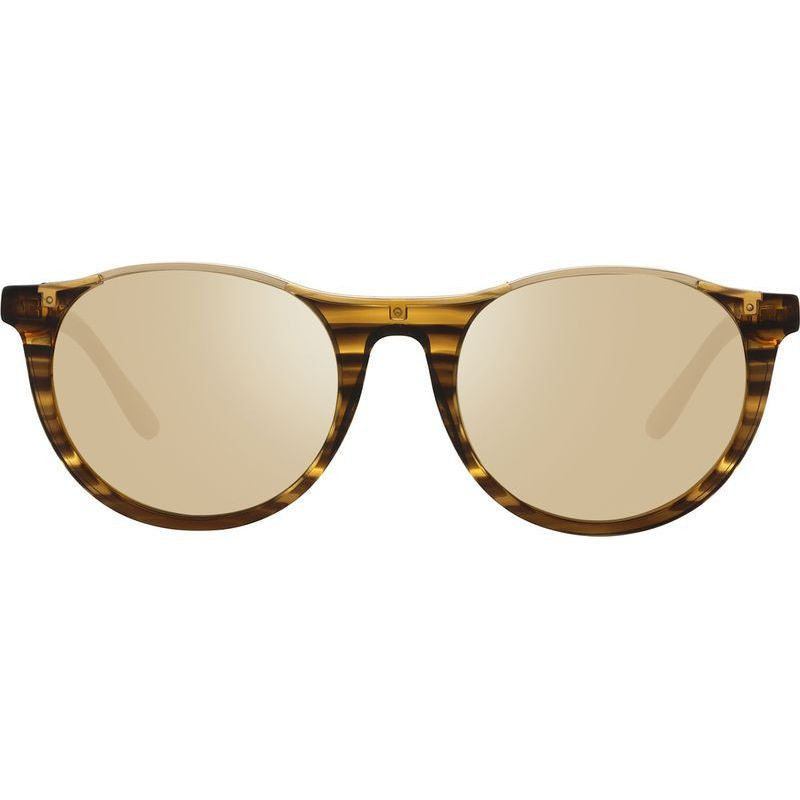 Nolita, Amber Horn/Champagne Gold Mirror Polarised Lenses