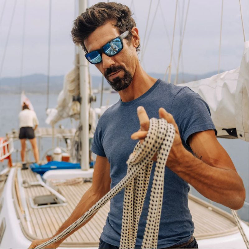 Pointe, Matte Black/Blue Water Mirror Polarised Lenses