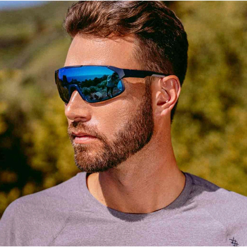 Polar, Matte Navy/Blue Water Mirror Photochromic Polarised Lenses