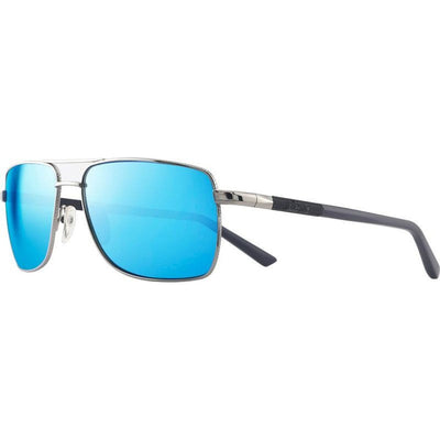 Ray, Chrome/H2O Blue Mirror Polarised Glass Lenses