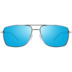 Ray, Chrome/H2O Blue Mirror Polarised Glass Lenses