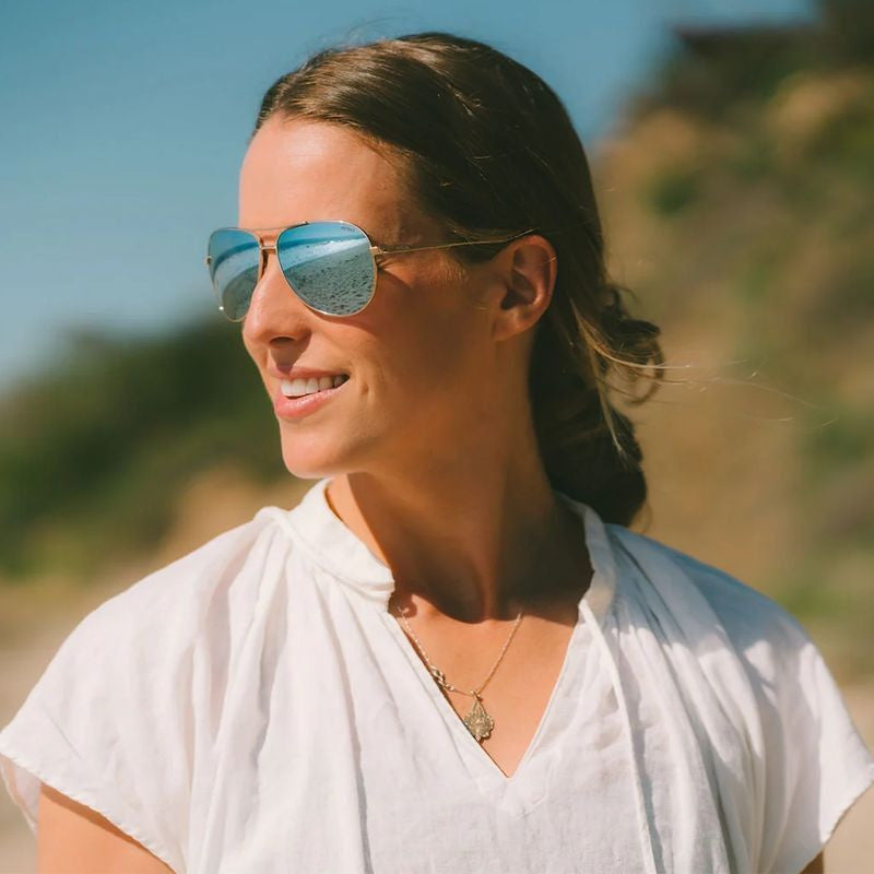 Relay, Gold/Blue Water Mirror Polarised Lenses