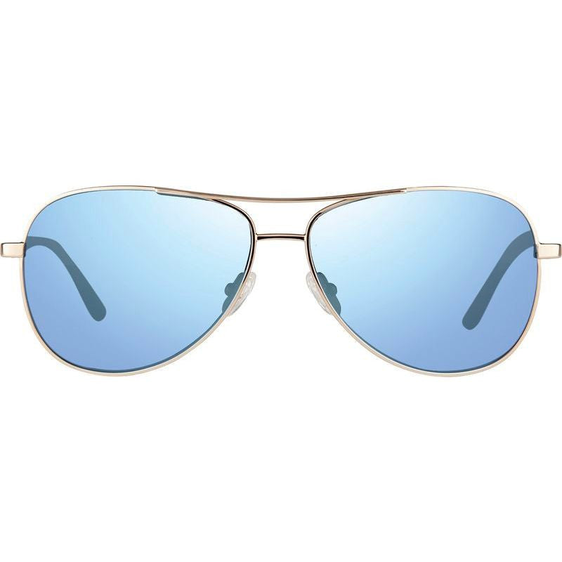 Relay Petite, Gold/Blue Water Mirror Polarised Lenses