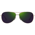Relay Petite II, Gold/Evergreen Mirror Polarised Lenses