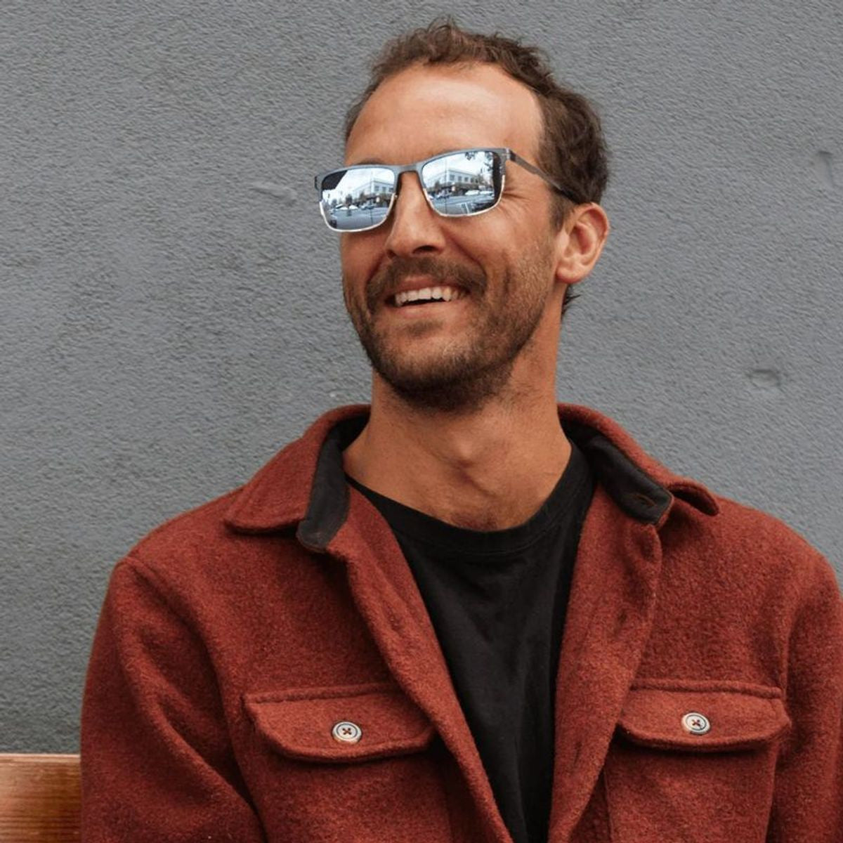 Roman, Black/Graphite Silver Flash Mirror Polarised Lenses