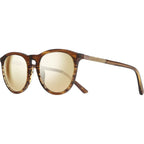Sage, Amber Horn/Champagne Gold Mirror Polarised Lenses