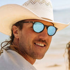 Sierra, Tortoise/H2O Blue Mirror Glass Polarised Lenses
