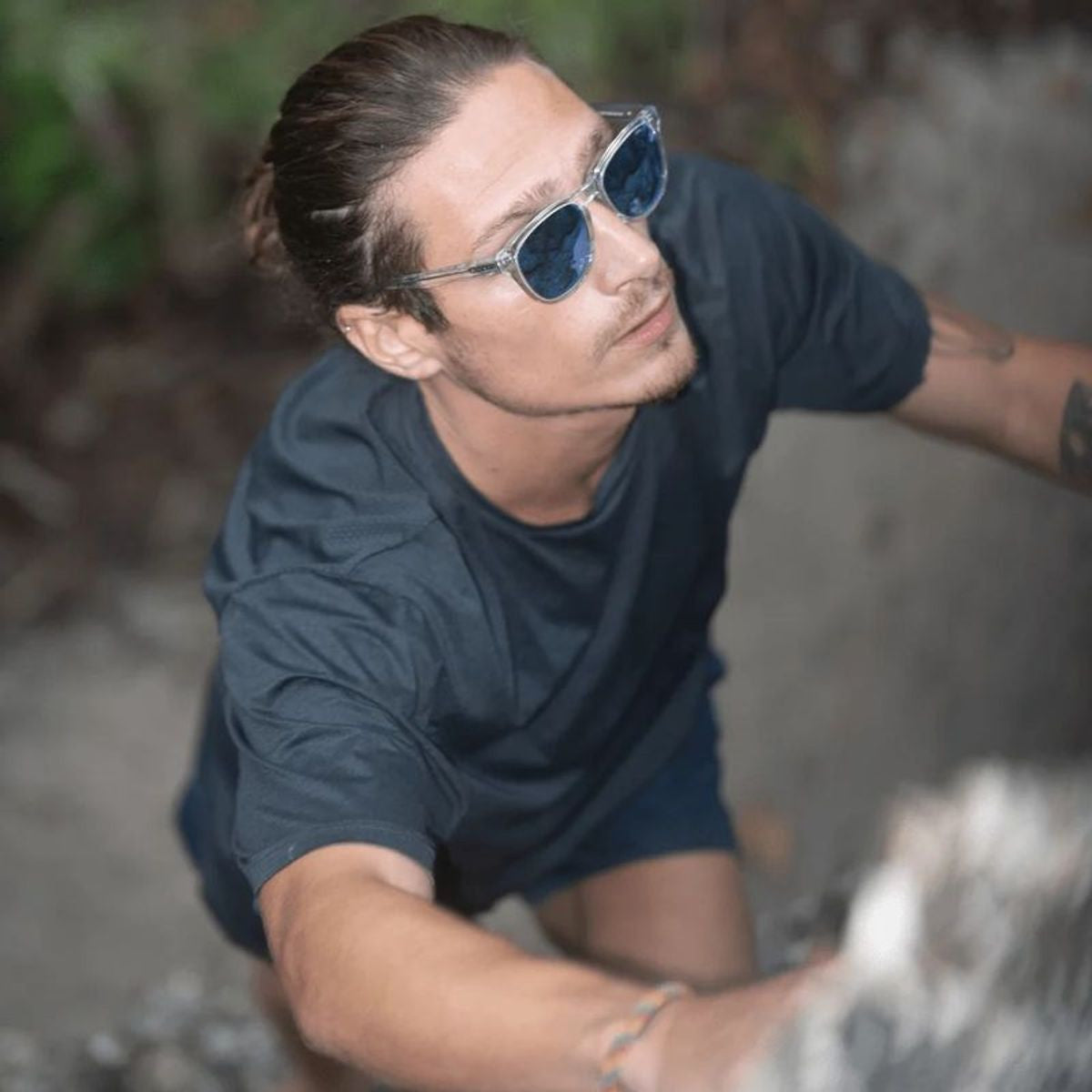 Tatum, Crystal/H2O Blue Mirror Polarised Glass Lenses