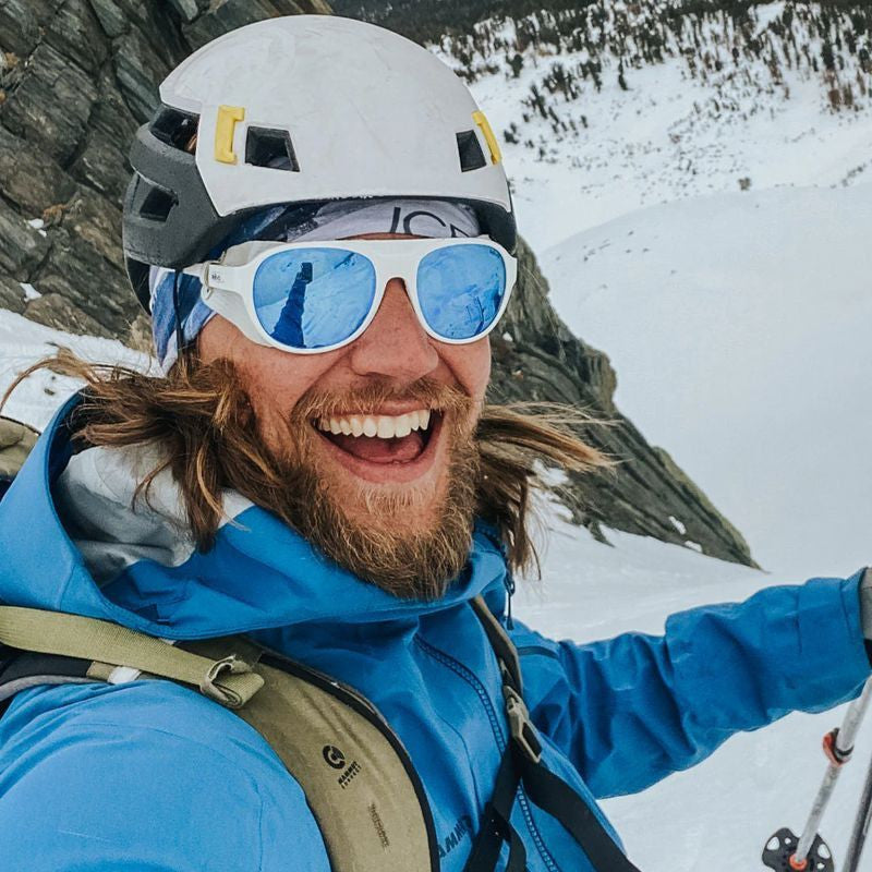 Traverse, White/Blue Water Mirror Polarised Lenses