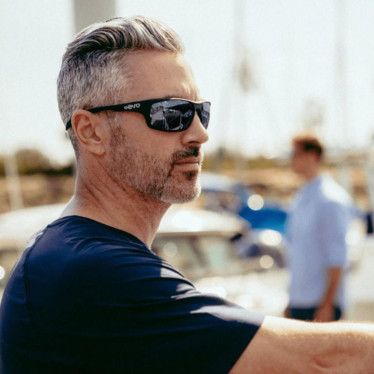 Vertex, Shiny Black/Graphite Silver Flash Mirror Polarised Lenses