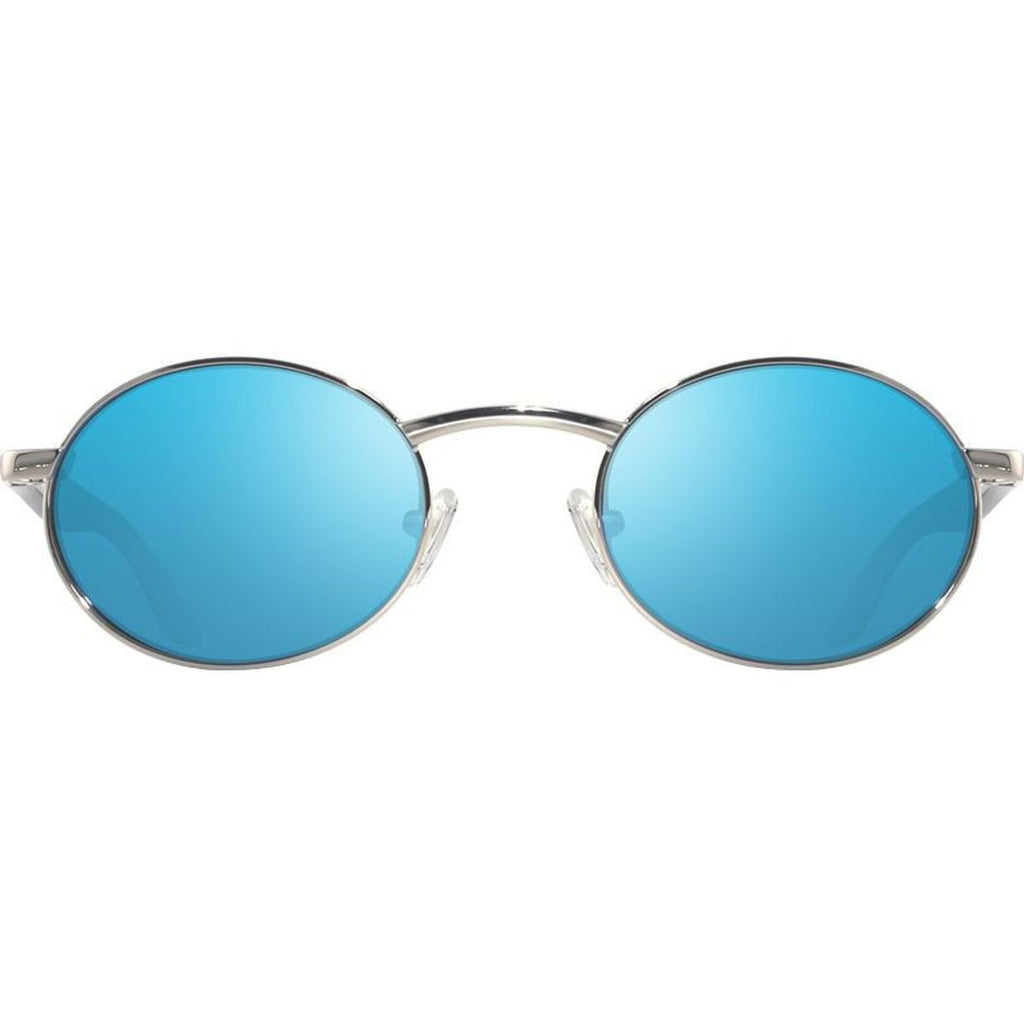 Vintage Oval, Chrome/H2O Blue Mirror Polarised Glass Lenses