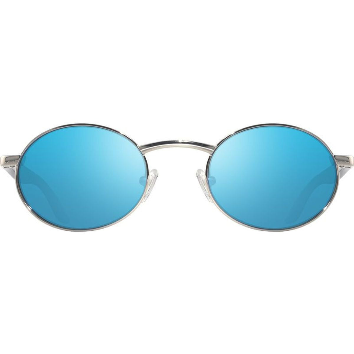Vintage Oval, Chrome/H2O Blue Mirror Polarised Glass Lenses